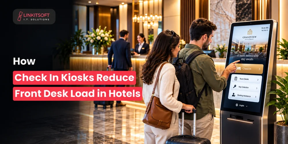 How Check In Kiosks Reduce Front Desk Load in Hotels