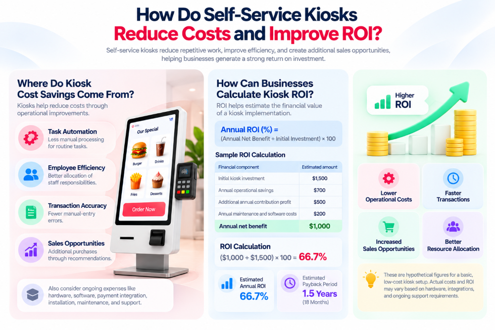 How Do Self-Service Kiosks Reduce Costs and Improve ROI