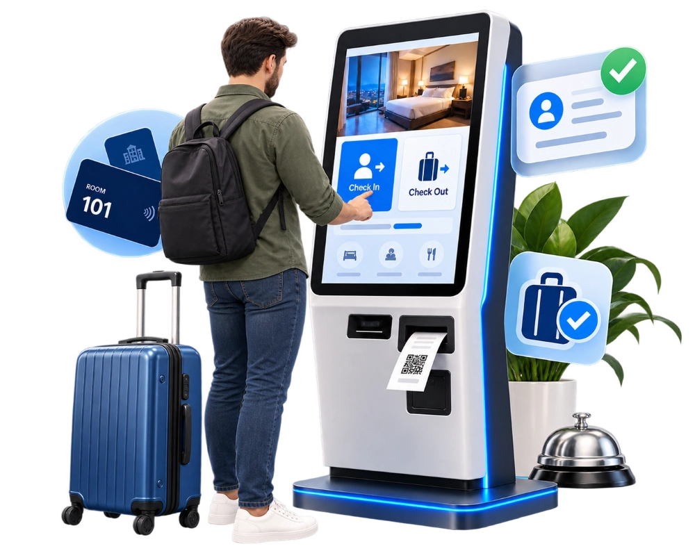 Self Check-In & Check-Out Kiosk Software Development